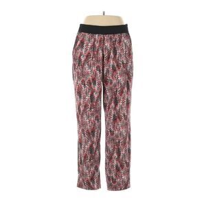 Calvin Klein Chiffon Snake Print Dress Pants Tuxedo Stripe Orange Black 0X